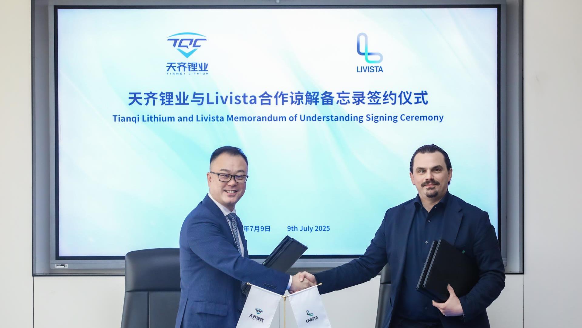 008PG国际锂业与Livista 签署合作原谅备忘录
